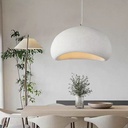 Lámpara colgante nórdica Wabi Sabi de Microcemento moderna para sala de estar, dormitorio, comedor Diametro 30cm