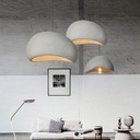 Lámpara colgante nórdica Wabi Sabi de Microcemento moderna para sala de estar, dormitorio, comedor, diametro Ø40cm