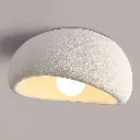 Japanische Wabi-Sabi-Deckenlampe im Retro-Stil im minimalistischen Stil aus Harz und Metall, Ø 60 cm, nordischer und Wind-Stil, E27-Fassung.