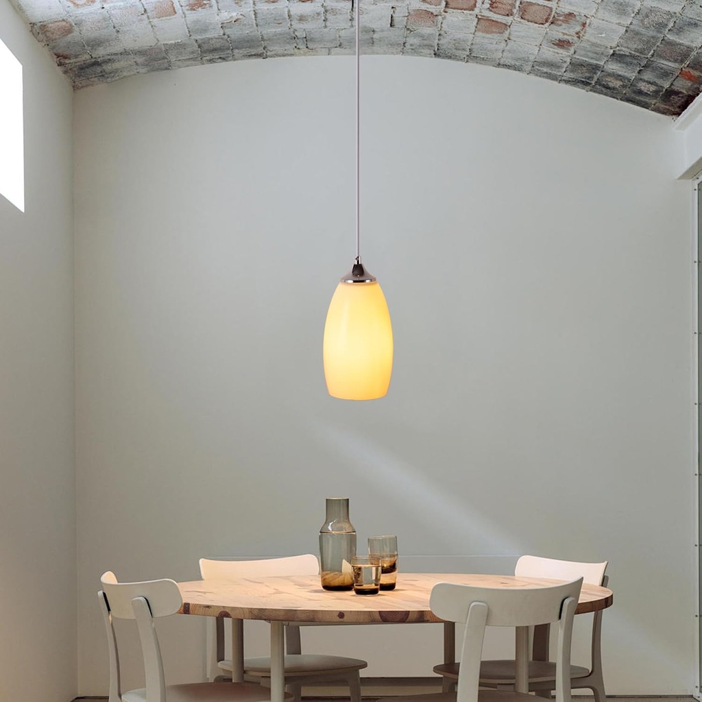 Lámpara Colgante de Cristal Artístico  “ZAFRA” – Iluminación Pequeña y Moderna para Isla de Cocina, Barra o Fregadero 