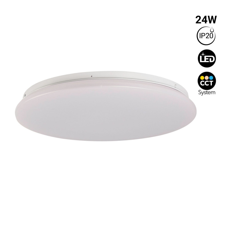 Circular LED surface-mounted ceiling light 24W CCT - Ø38cm - 1780lm - IP20