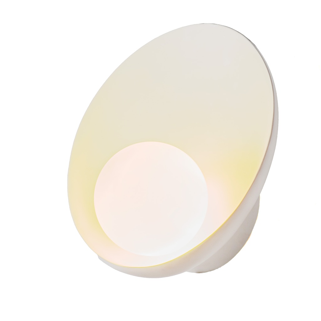 Minimalist dome wall light with a glass globe "NOA"