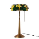 Lámpara de mesa inspiración Tiffany libélula en cristal "libélula"-E27