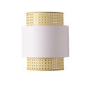 Aplique Pared Ratán y Tela 