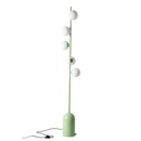 Lámpara de pie nórdica de diseño moderno en metal con 5 esferas 3D, casquillo G9 LED máx. 9W "LAMIA"