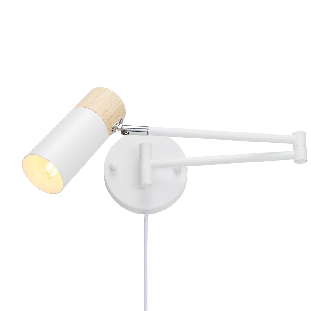 Extendable Wall Light with Cable and Plug "ALBA"