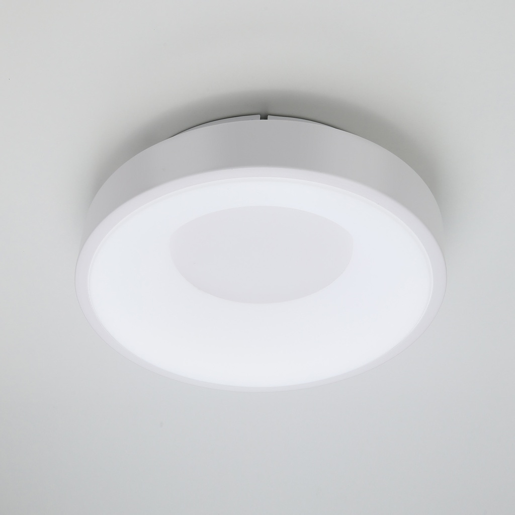 Luminária de teto LED Design 28W Circular Metal Ø30 cm 3000K-4000K-6000K Driver Philips selecionável 3500lm