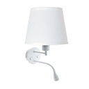 E27 Wall Light with 3W "HOLIDAY" LED Reading Light