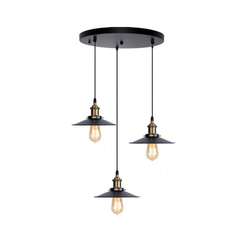 Lampada a sospensione tripla industriale "THEO"