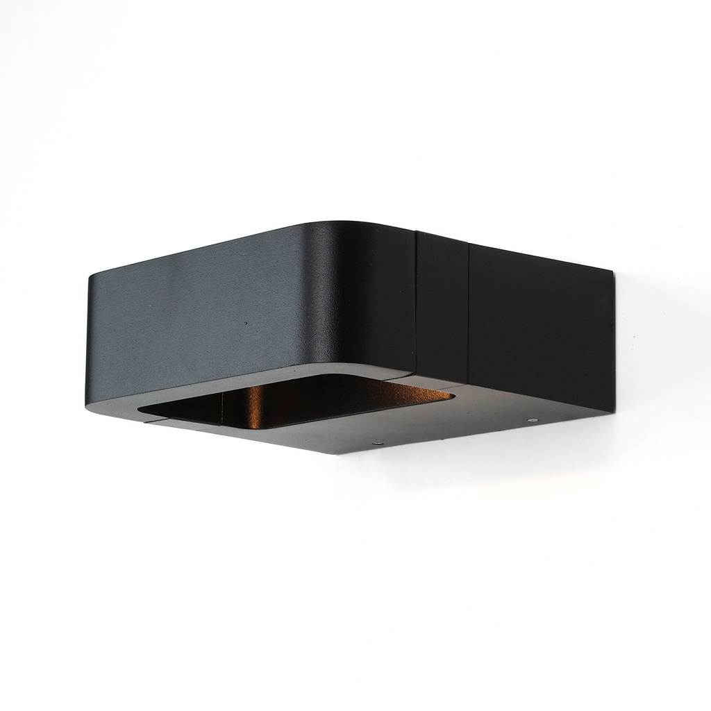 Aplique de pared LED Aluminio exterior "BLOQ" 7W IP65 2800K