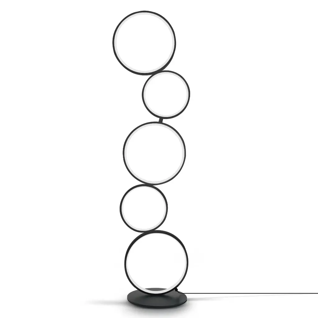 "OLIMPO" LED aluminum floor lamp - 36W - Warm light