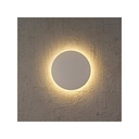 12W Aluminum LED Wall Light, Covered Outdoor, with Rear Lighting, EagleRise Driver, Ø250x38mm, 2700K, IP44 "JADE".