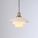 Lámpara de Techo Colgante de Cristal, decorativa y artística para sala, estudio, dormitorio, hotel o restaurante"BLANCA" E27