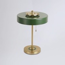 Lámpara de Mesa Moderna de Metal Verde, Diseño de Arte del Hierro, Ideal para Dormitorio, Sala y Estudio"London" E27