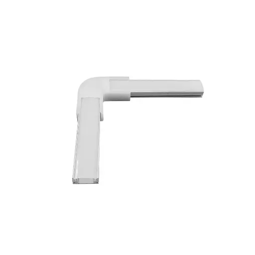 [79381] L-shaped connector for surface-mounted aluminum profiles for strips up to 12 mm