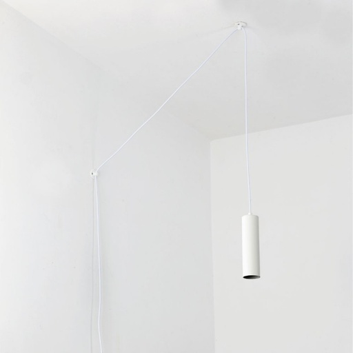 Lámpara Colgante con Cable y Enchufe "ALES"- GU10
