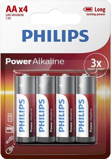 [LR64B/10]  PILES PHILIPS LR06 AAx4