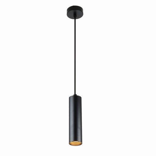 Lámpara Colgante de Techo Moderno Aluminio Minimalista en Forma de Tubo 20cm con Portalámpara GU10, Altura Ajustable "LAON"