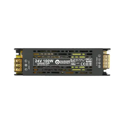 [DEG-24V-100W] 100-W-Netzteil für LED-Streifen – 24 V Ausgang, 4,2 A, 220–240 V Eingang, RoHS CE-zertifiziert, IP20 für den Innenbereich