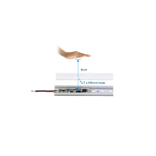 [E1-B] Mini Sensor Interruptor Sin Contacto para Tiras LED 12-24V DC