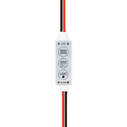 [S-LED-7547] Controlador Regulador Mini Tira LED Monocolor 12-24V DC