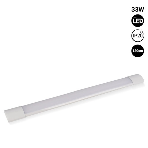 Surface LED linear luminaire - 33W - 120cm - IP20