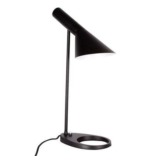  AJ Style Designer Table Lamp in Aluminum with Switch and Adjustable Shade, Ideal for Desk, Bedside Table or Work, "OSLO" E27