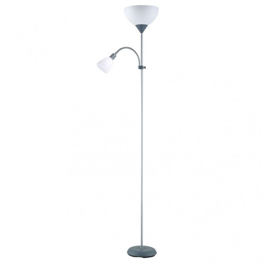 Rigel Floor Lamp 1*E27+1*E14/ Silver Reader 34*25.5cm