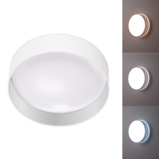 Luminária de teto LED com cúpula têxtil Ø40cm 3000K-4000K-6000K 30W "Stellar"