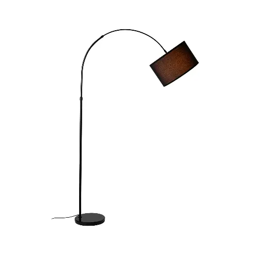 Luminária de Piso Arch Larga 152cm Metal Reflect com Base de Mármore "CALOTTA"