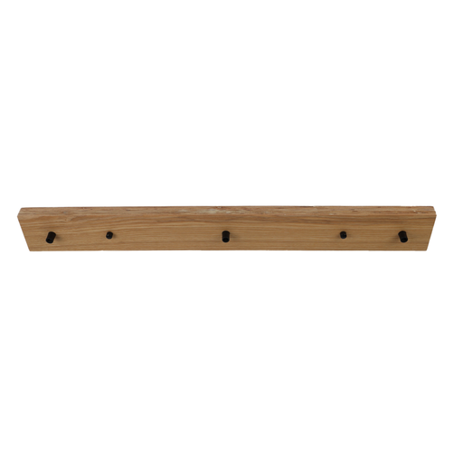 Placa de techo colgante para lámpara combinado con regleta universal de madera para 2 o 3 lámparas