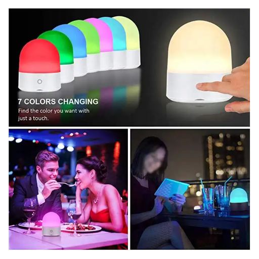 Luminária portátil LED RGB "Compi" - Touch - 3W - IP44
