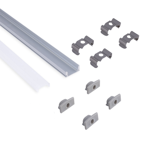 KIT Aluminum Profile 2 Meters 17.2mm* 7mm with Surface Diffuser