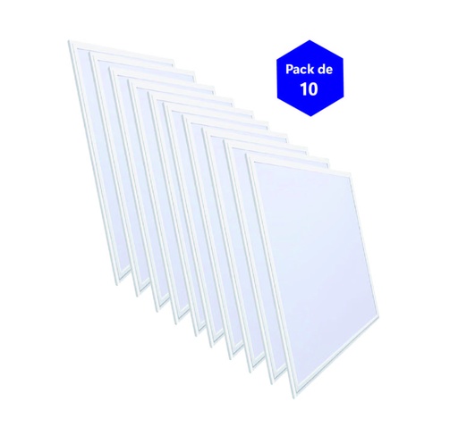 Pack of 10 LED Panels 60*60cm Potable 44W 90lm/W with Philips Driver Estilo Slim UGR19