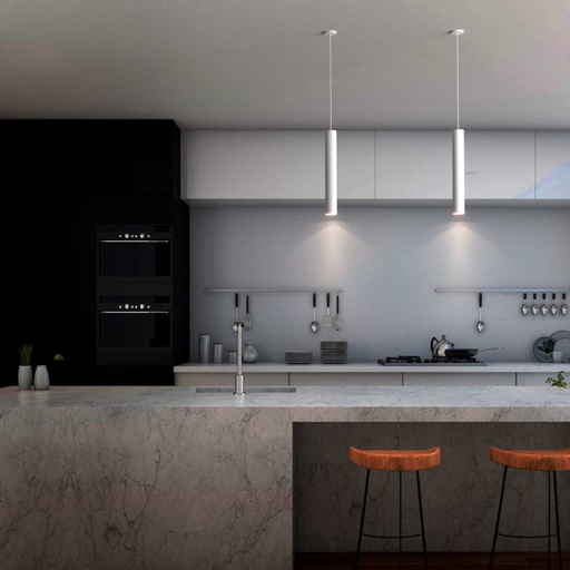 Pack of 2 Modern Pendant Lamps "RIOM" - GU10-40cm