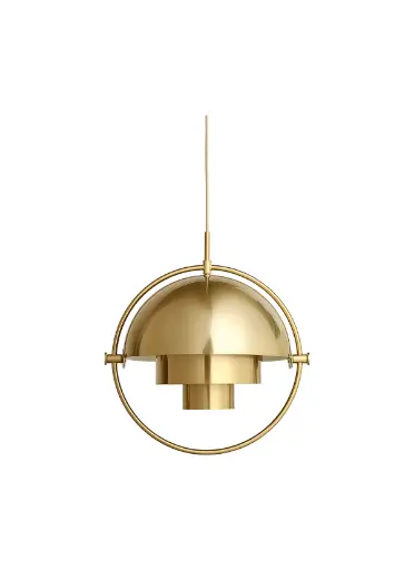 Elegant and modern pendant lamp inspired by Multi-lite Gubi, metallic design with adjustable "MultiBeam" shade - E27