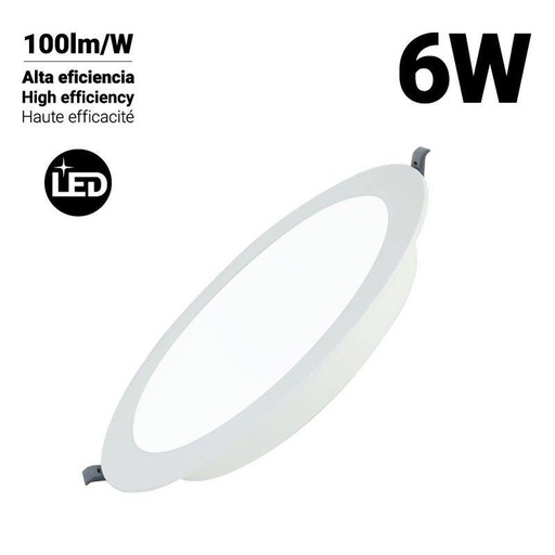 Downlight LED circular empotrable 6W Corte Ø95mm