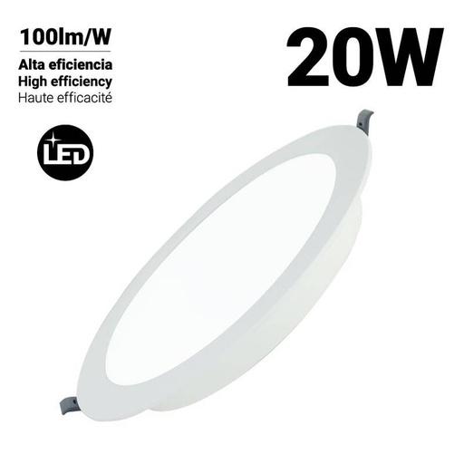 Downlight LED circular empotrable 20W Corte Ø190mm