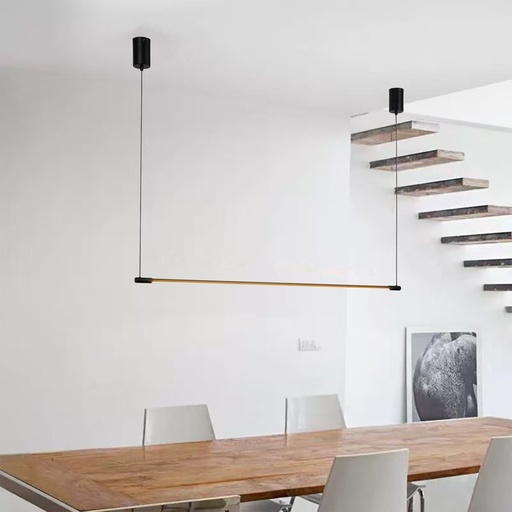 [CL015-2K7] Lámpara Colgante Lineal Minimalista "HELMI" - 22W, 2700K, 1260LM, 120cm de Largo - Estilo Moderno y Elegante