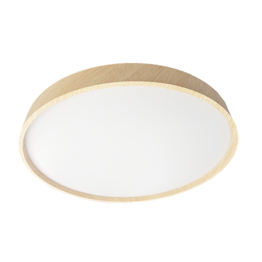 [218784068] Kiara 40w 3000-4200-6500k White/Beech Ceiling Light 5.5x40x40cm 3600lm Remote Control