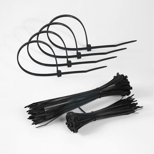 [188125109] Bolsa 100 Bridas Util Negras 2,5x100mm 100% Nylon 66 Resistentes Y Duraderas