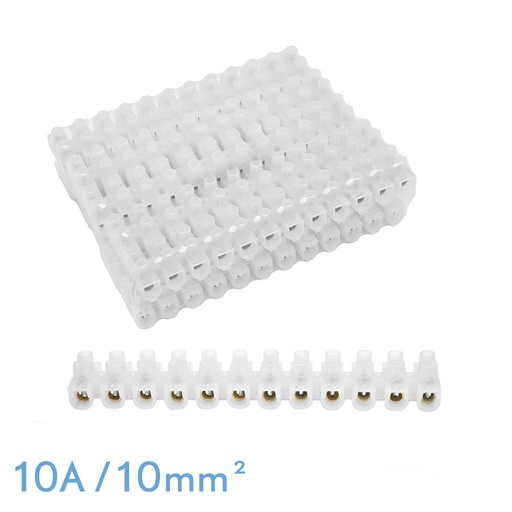 Striscia di giunzione semitrasparente PE 10A/10mm2 12 spine flessibili e facili da tagliare