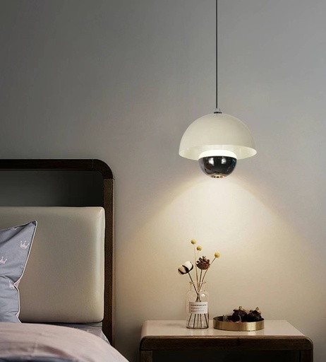 [1252-1] Lampada a sospensione a forma di fungo con regolazione automatica dell'altezza, 10W-4000K