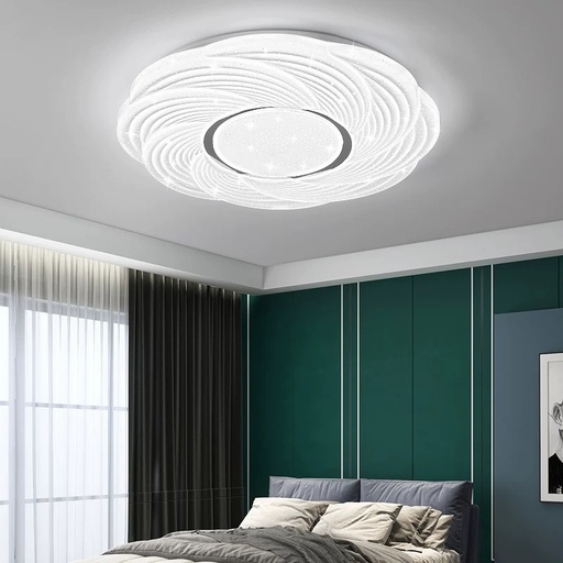 [C7335-500] Plafonnier LED Diamètre 50 cm Blanc 48 W 3000 K-4000 K-6000 K