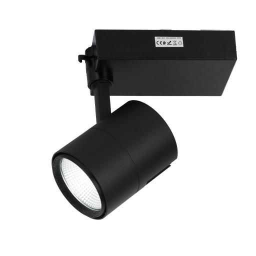 Faretto LED monofase in alluminio per binario CCT 3000K-4000K-6000K 40W - Driver PHILIPS - 3600lm