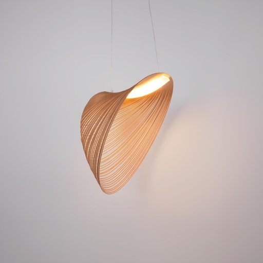 [CL017-D80] Lampára colgante de diseño en madera "Ilya" - 32W - ø 80cm