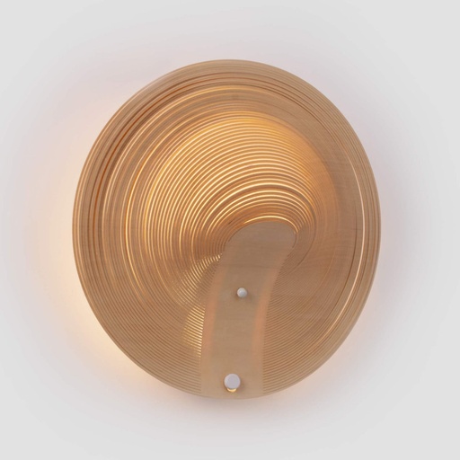 [WL038-A] "MOLLY" wooden designer wall light - 16W - ø 40cm-3000K