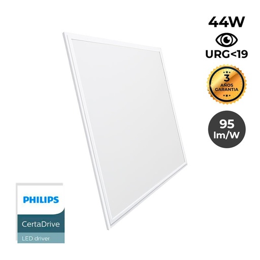 Panneau LED fin 60 x 60 cm - Driver Philips - 44 W - UGR19