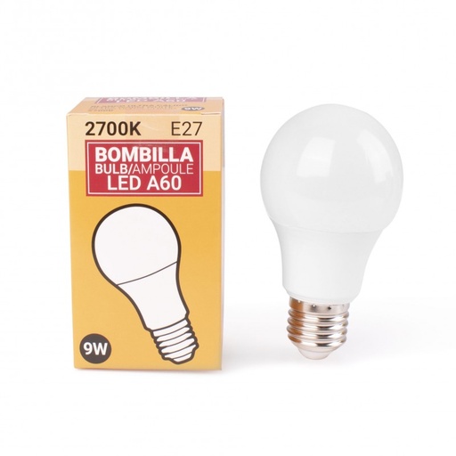 Bombilla LED E27 A60 - 9W