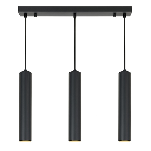 Lámpara colgante triple tubos estilo minimalista "VARILLA" - GU10 30cm